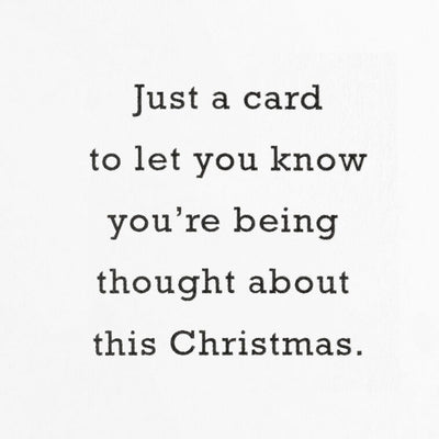 Santa Carrying Fir Tree Packaged Christmas Cards, Set of 5