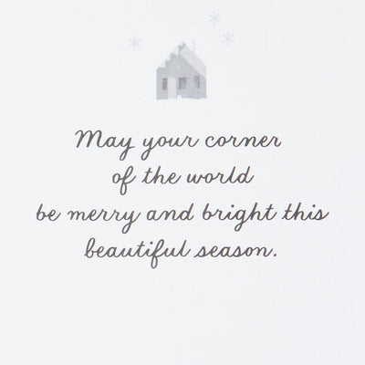 UNICEF Snowy Town Scene Boxed Christmas Cards, Pack of 12