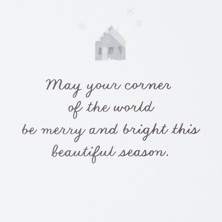 UNICEF Snowy Town Scene Boxed Christmas Cards, Pack of 12