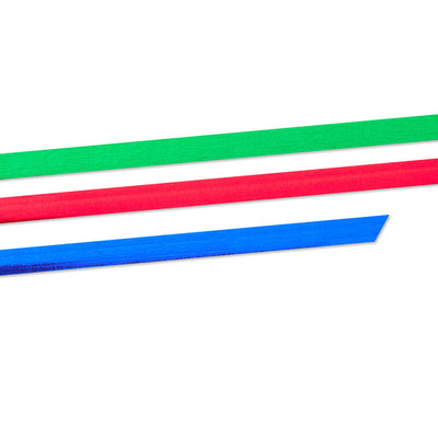 0.2" Red/Green/Blue Metallic 3-Pack Curling Ribbon, 90' total