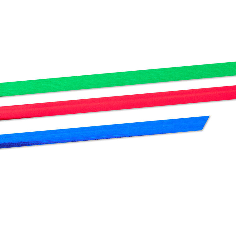 0.2" Red/Green/Blue Metallic 3-Pack Curling Ribbon, 90&