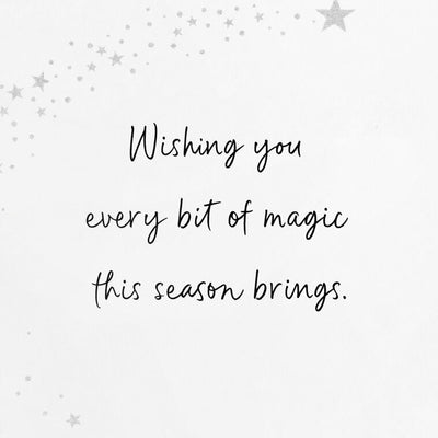 Gold Sleigh in Dark Sky Boxed Christmas Cards, Pack of 16