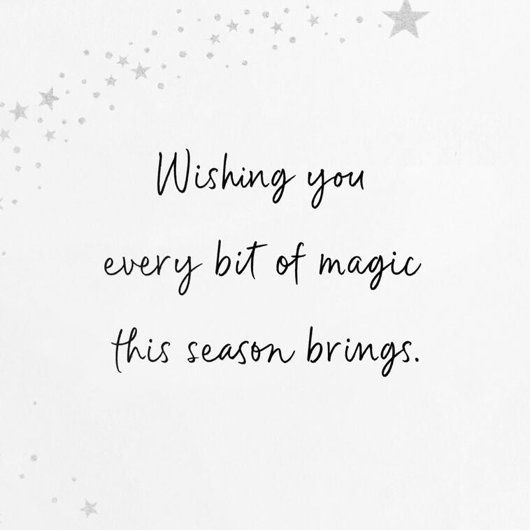 Gold Sleigh in Dark Sky Boxed Christmas Cards, Pack of 16