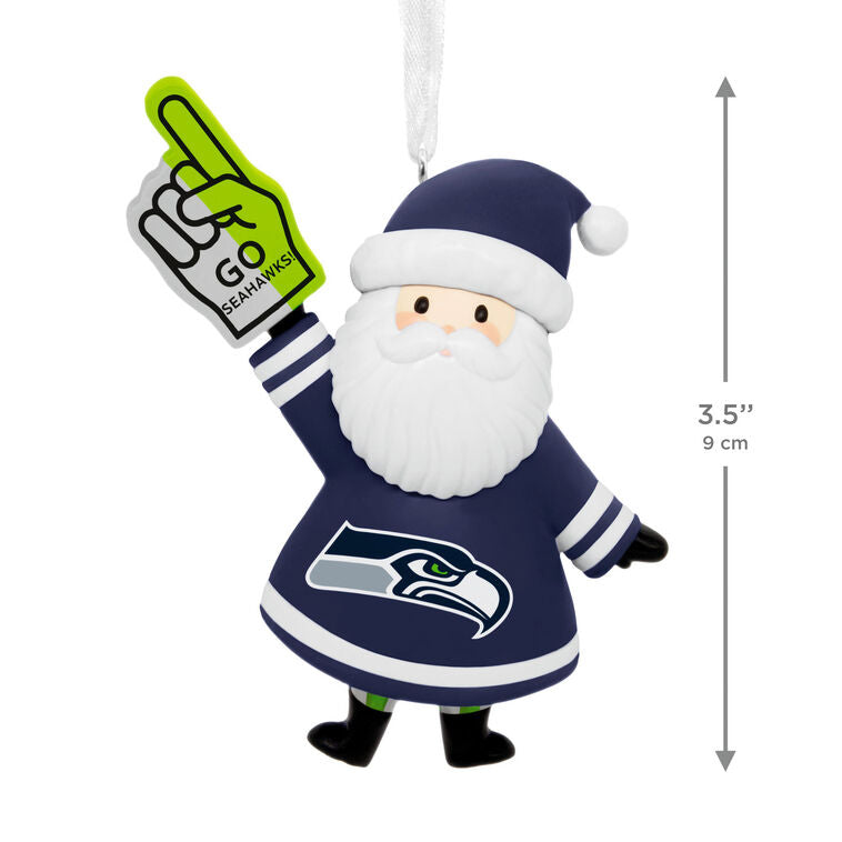 NFL Seattle Seahawks Santa Fan Hallmark Ornament