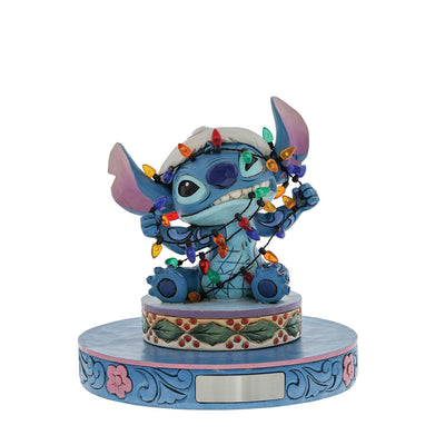 Stitch Wrapped in Christmas Li