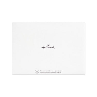 Hallmark flat note cards boxed set featuring bold geometric designs with modern shapes, stripes, and motivational text, pack of 20 cards and envelopes.
