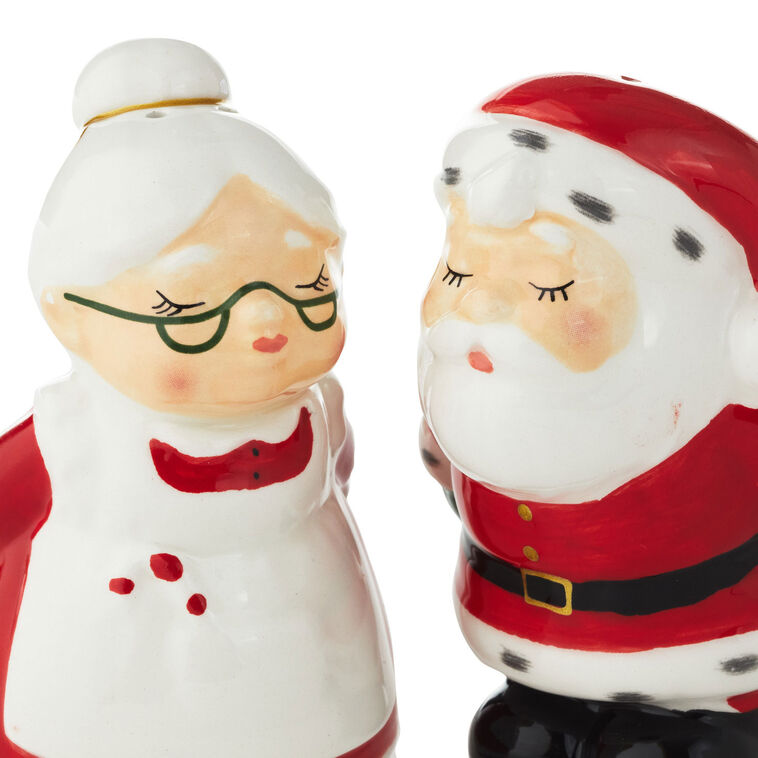 Kissing Clauses Salt and Pepper Shakers, Set of 2