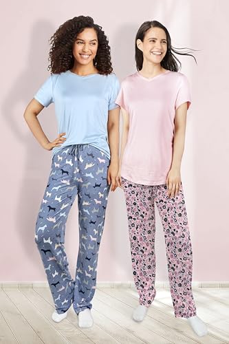 Fashion by Mirabeau Lounge Pants - Ella Marie - Extra-Large Pink