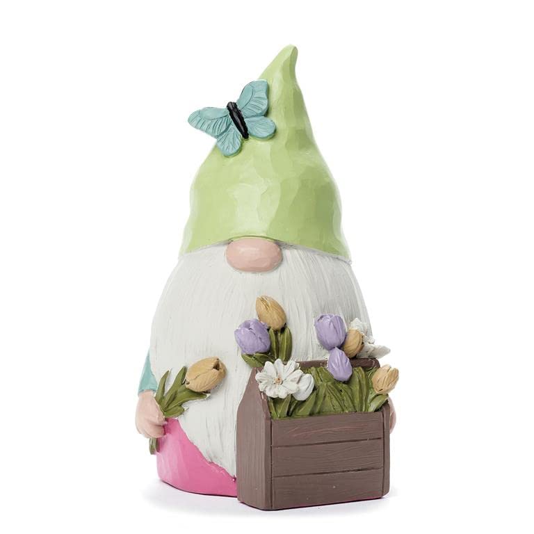 Garden Gnome with Flower Box