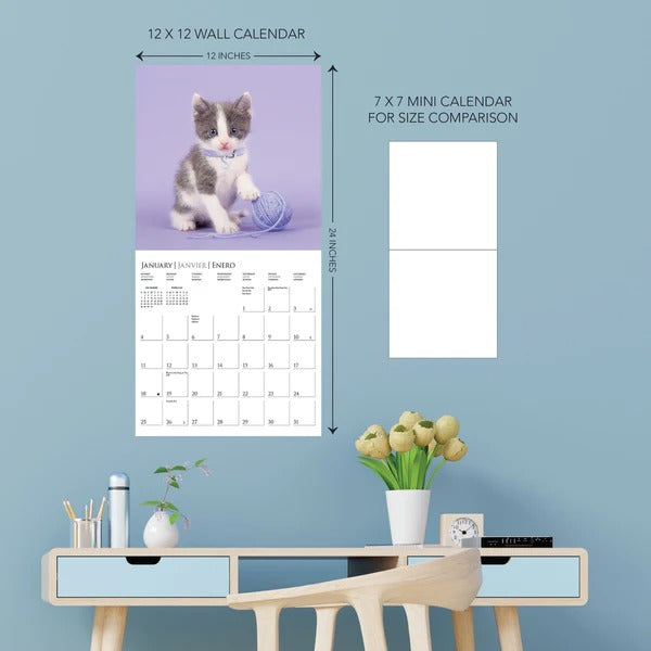 Cute Kittens 12 x 12 Wall Calendar