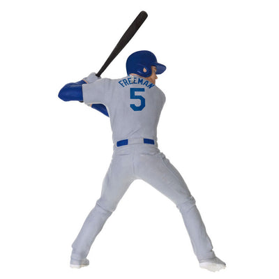 Freddie Freeman ornament in Dodgers #5 uniform swinging bat, Hallmark Keepsake baseball Christmas decoration for Los Angeles Dodgers fans.