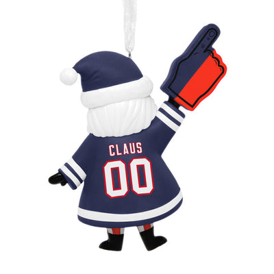 NFL New England Patriots Santa Fan Hallmark Ornament