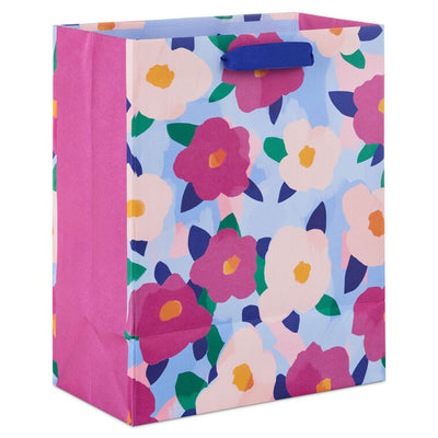 9.6" Bold Floral Print Medium Gift Bag