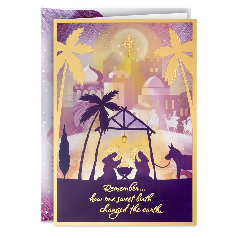 Nativity Scene in Bethlehem Boxed Christmas Cards, Pack of 16