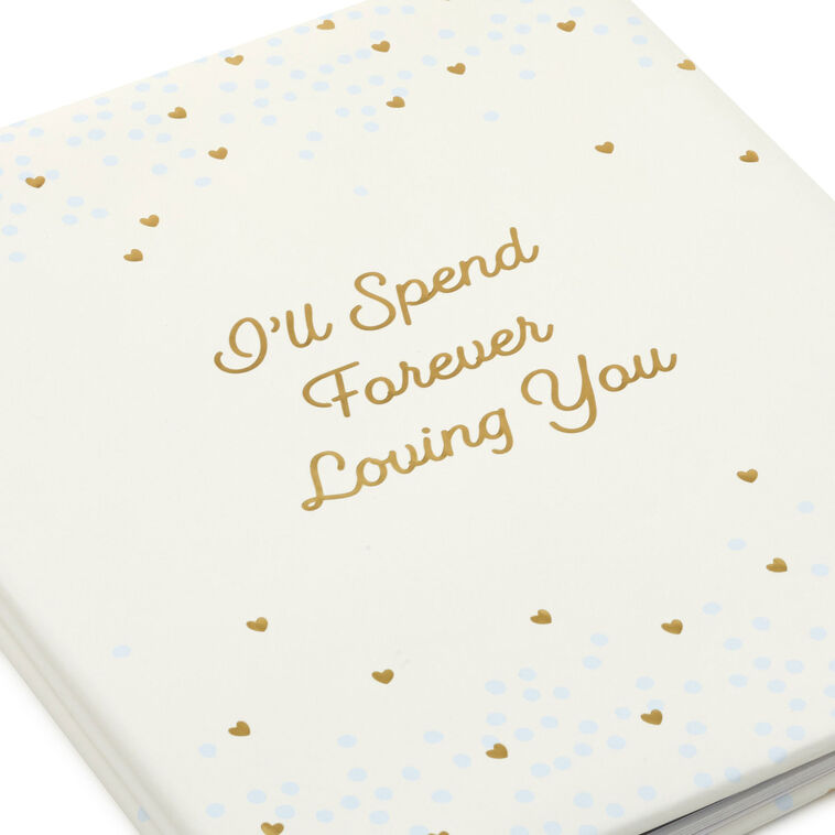 Forever Loving You Hearts on Cream Refillable Photo Album
