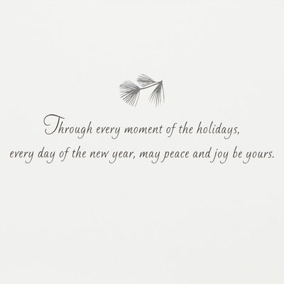 Happy Holidays With Pine Greenery Boxed Holiday Cards, Pack of 40