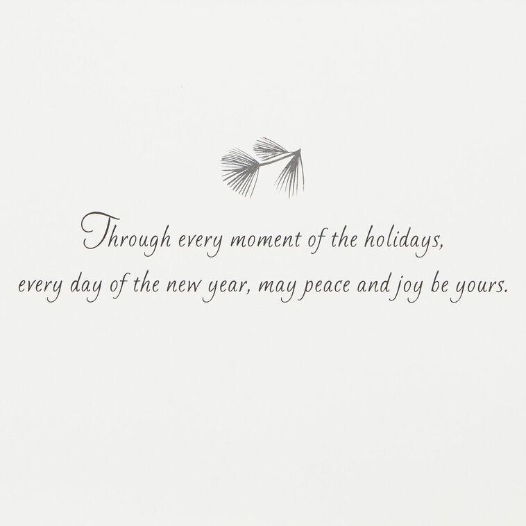 Happy Holidays With Pine Greenery Boxed Holiday Cards, Pack of 40