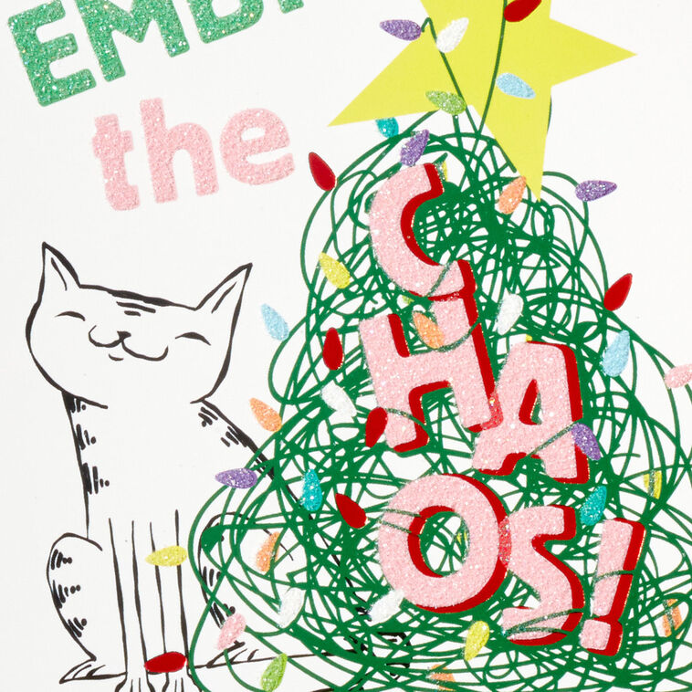 Embrace the Chaos Boxed Christmas Cards, Pack of 16