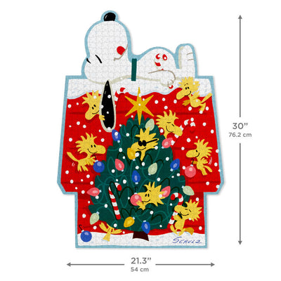 Peanuts® Snoopy's Christmas Doghouse 680-Piece Shaped Puzzle