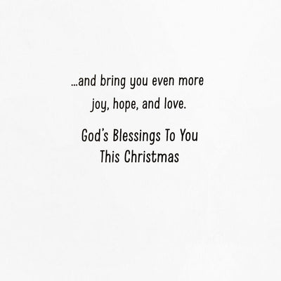 God's Blessings Religious Boxed Christmas Cards, Pack of 16