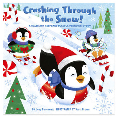 Crashing through the snow playful penguins storybook