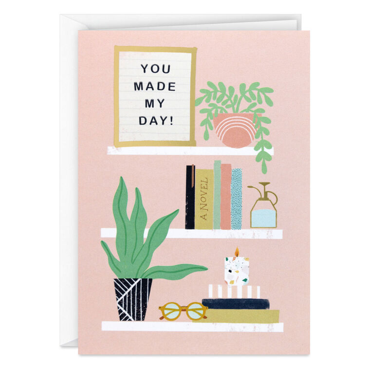 Plants on Shelves Blank Thank You Notes, Pack of 10