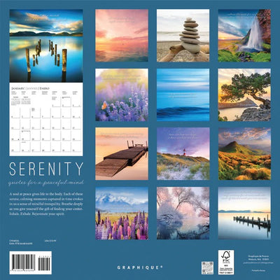 Serenity 12 x 12 Wall Calendar