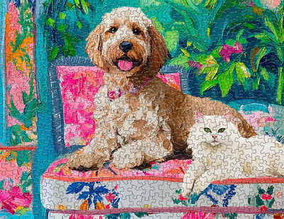Floral Companions 500 Piece Jigsaw Puzzle