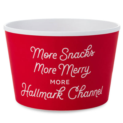 Hallmark Channel Holiday Movie-Watching Popcorn Snack Bowls, Set of 4