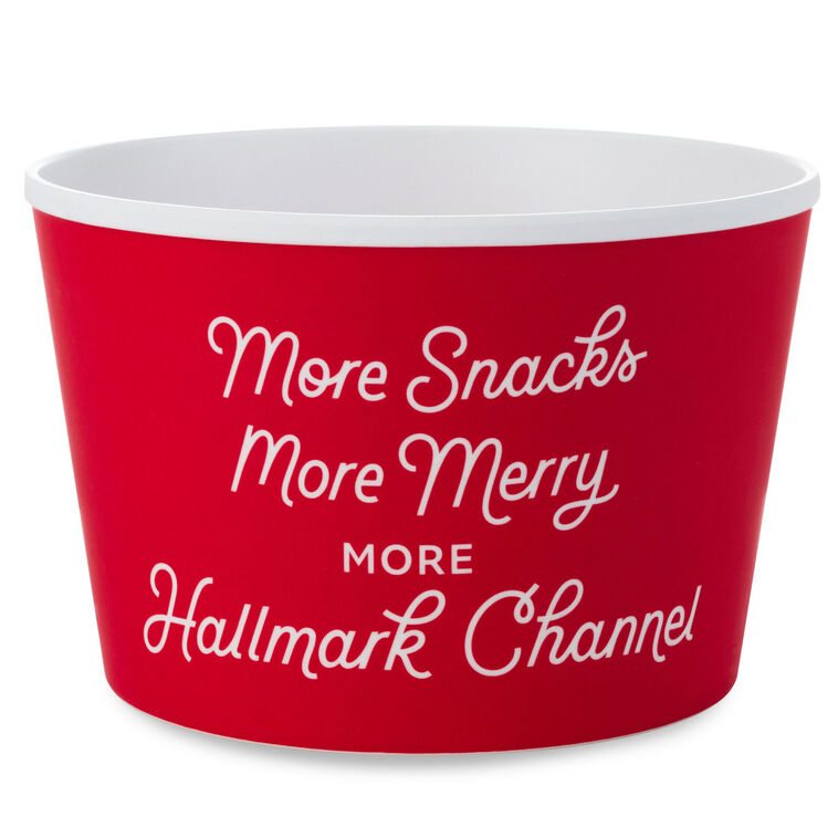 Hallmark Channel Holiday Movie-Watching Popcorn Snack Bowls, Set of 4