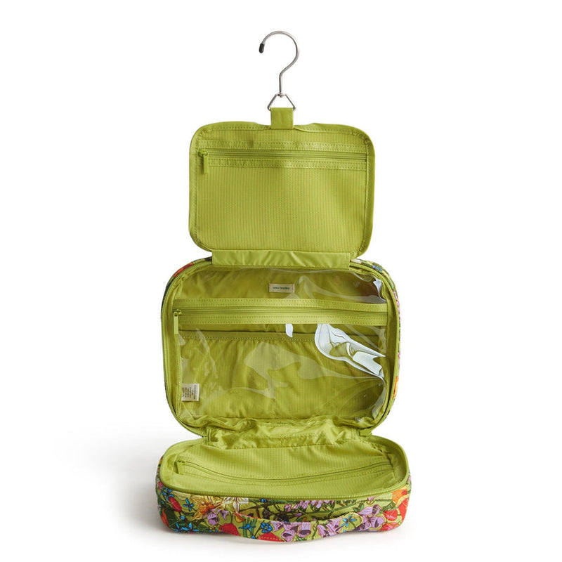 Floral hanging travel organizer with zip pockets and compartments from Vera Bradley