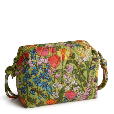 Vera Bradley compact floral Blake Crossbody with adjustable strap and zip pocket