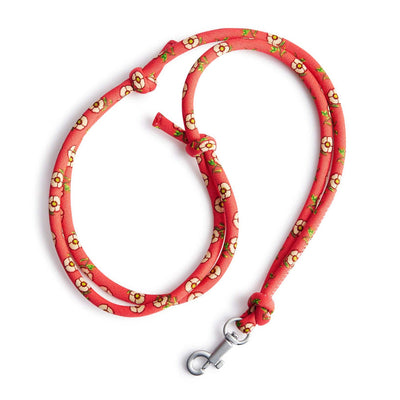 Slim floral lanyard with adjustable strap and attached clip from Vera Bradley