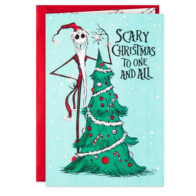 Disney Tim Burton’s The Nightmare Before Christmas Frightfully Fun Boxed Christmas Cards, Pack of 16
