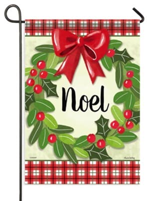 Noel Wreath Garden Flag