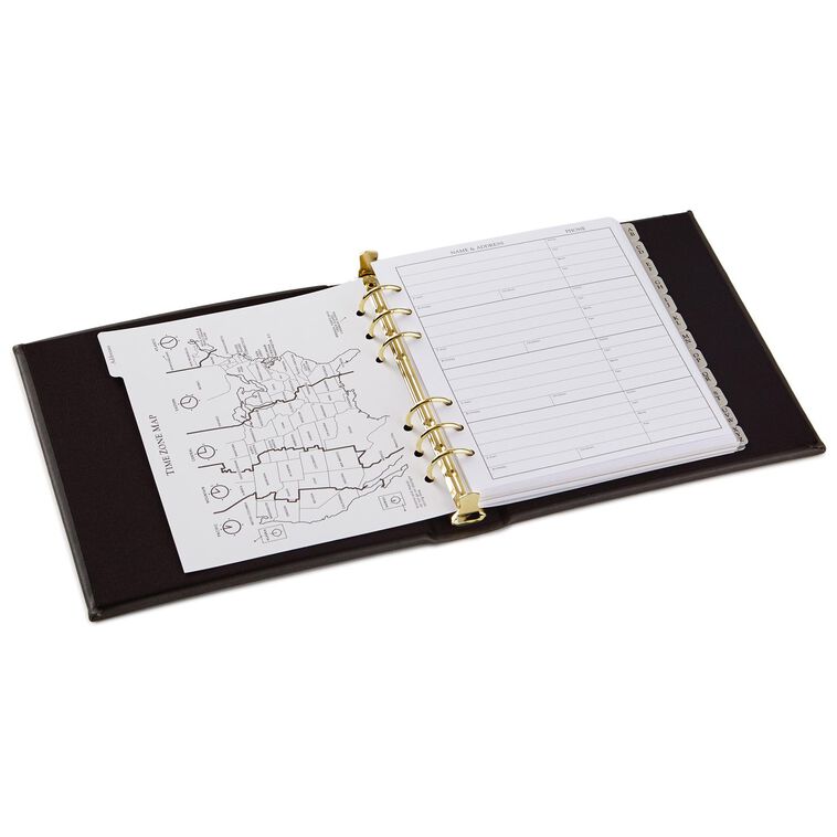 Classic Charcoal Address Book
