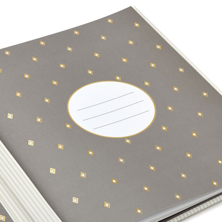Hallmark Hallmark A Life Remembered Taupe Striped Refillable Pho