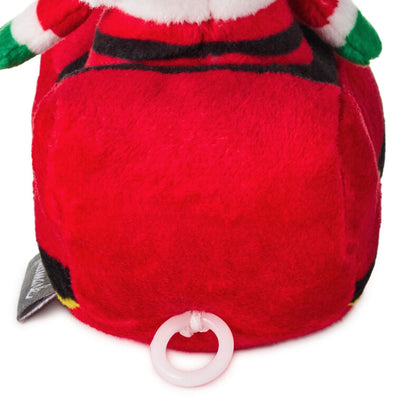 Santa in Sleigh Zip-Along Plush Toy