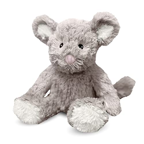 Soft and cozy Warmies Mouse plush toy, 13 inches tall, scented with French lavender and gently weighted.