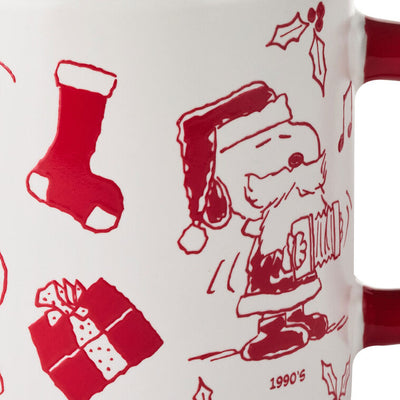 Peanuts Holiday Snoopy Through the Decades Mug, 17.5 oz