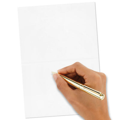 Multicolor thank-you cards with gold foil text on white background, in a mini set with matching envelopes.
