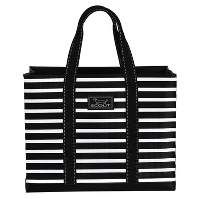 Melondramatic large Original Deano tote with open top, flat bottom, comfort handles, and interior zipper pocket.