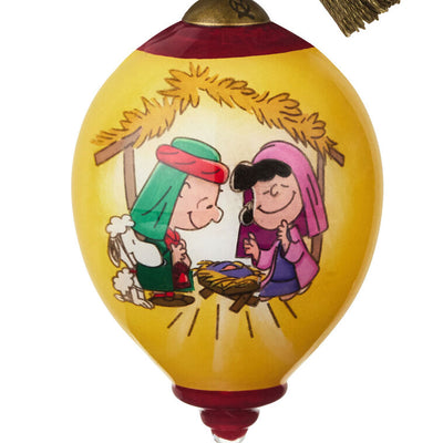 Peanuts® Ne'Qwa Art® Christmas Pageant Hand-Painted Glass Hallmark Ornament