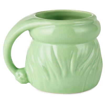Mint Green Sculpted Santa Mug, 8 oz.
