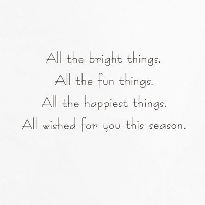 Strings of Christmas Lights Packaged Christmas Cards, Set of 5