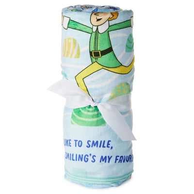 Elf Journey to New York Throw Blanket, 50x60