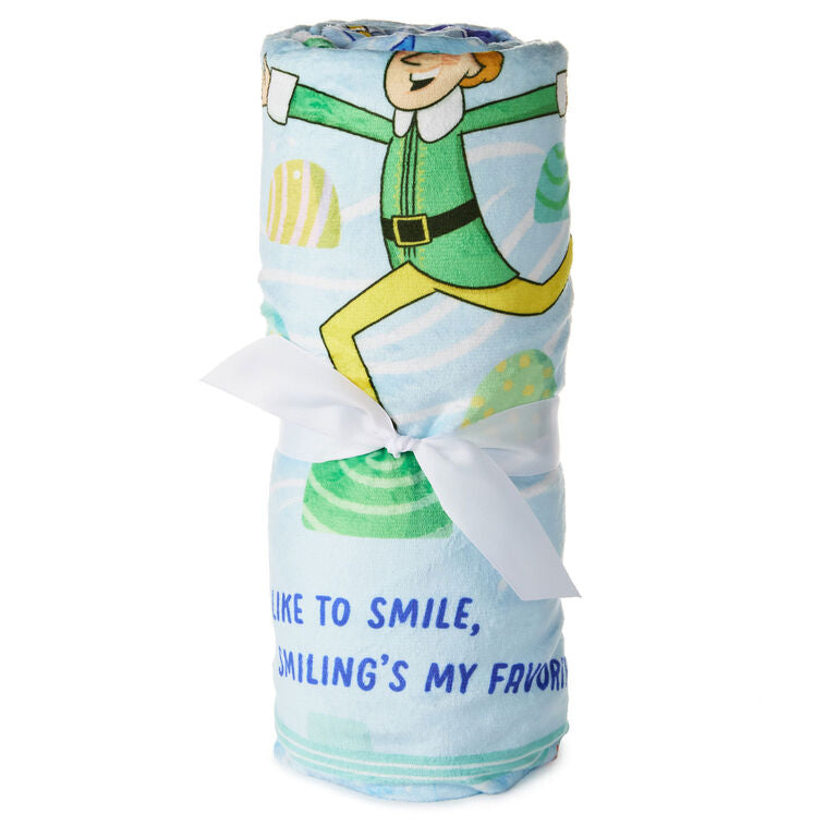 Elf Journey to New York Throw Blanket, 50x60