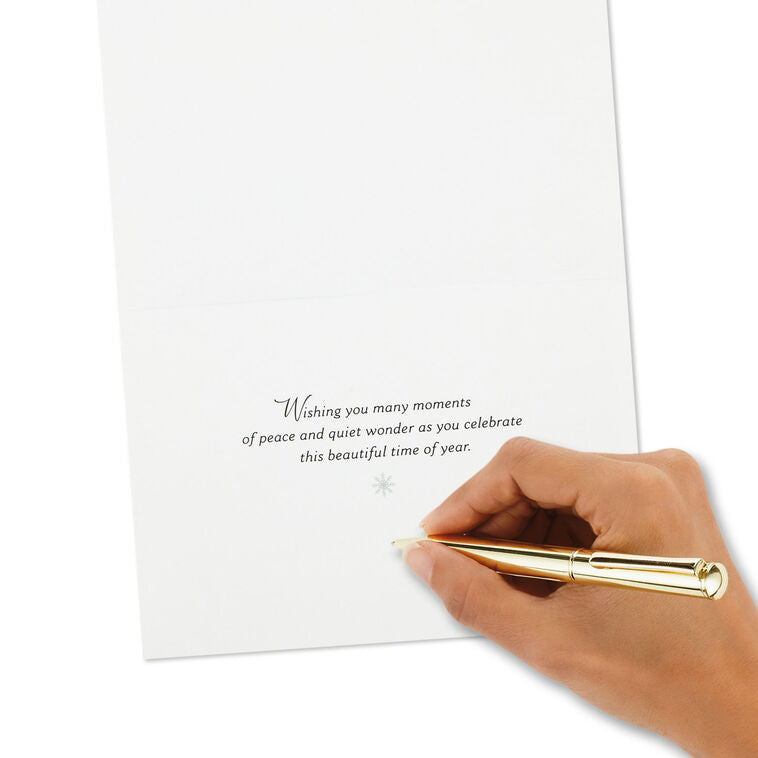 Trees in Snow and Snowy Bridge Boxed Holiday Cards With Seals, Pack of 40