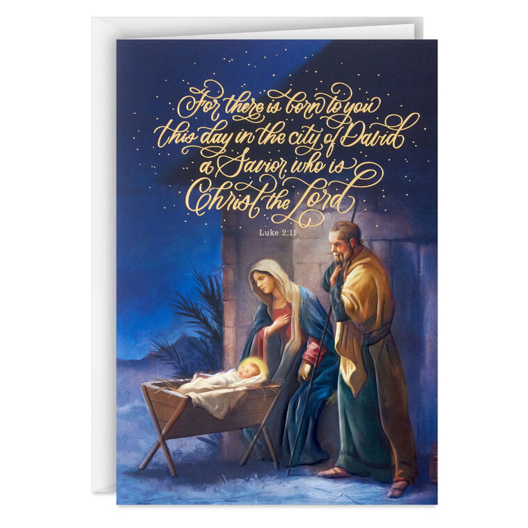 DaySpring A Savior Born to You Boxed Christmas Cards, Pack of 16