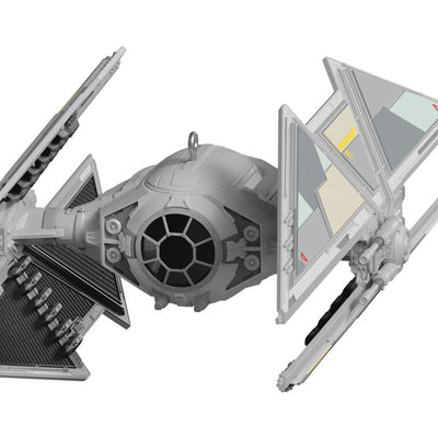 Mini TIE Avenger ornament, gray Galactic Empire starfighter from Star Wars Andor, Hallmark Keepsake collectible Christmas ship

